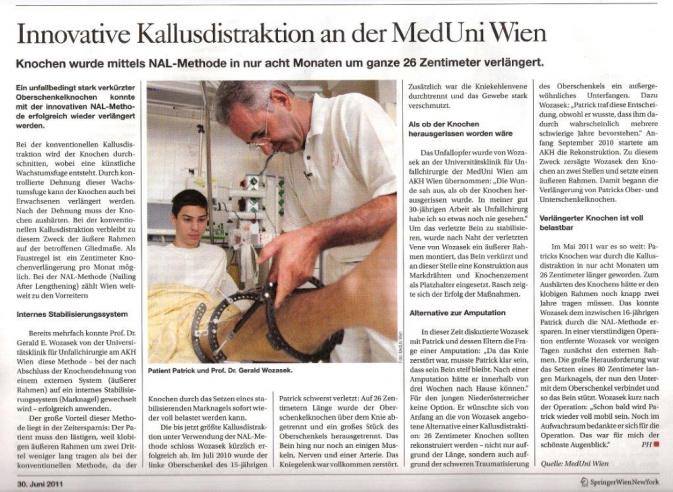 Oberschenkel bei Crash zerfetzt