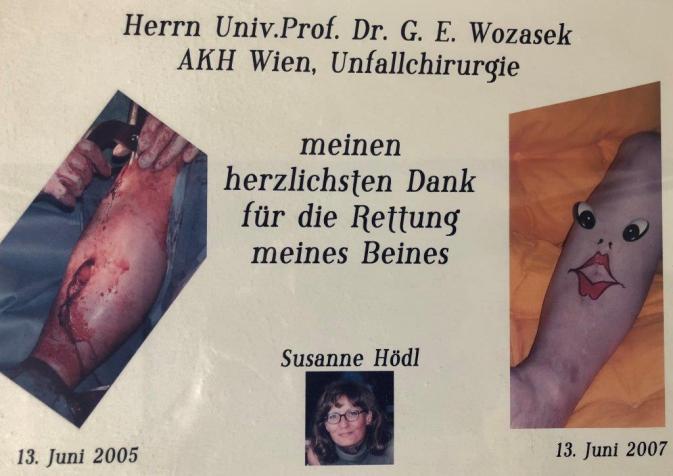 Danksagung einer Patientin
