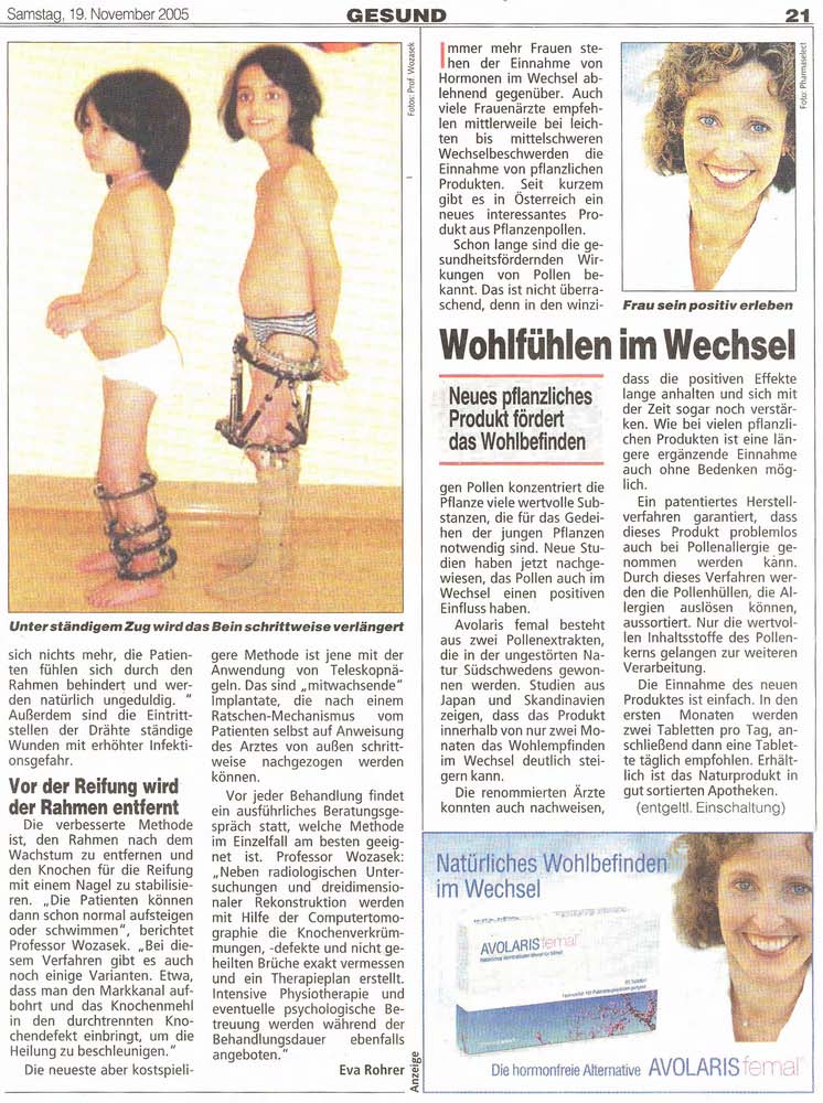 Verkürztes Bein wird wieder lang...
